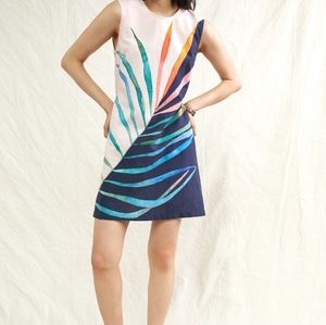 Anthropologie palm Frond 1x  shift/mini dress. NWT. 🌴☀️🏖